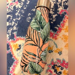 S'well Peach and Green Leaf Water Bottle